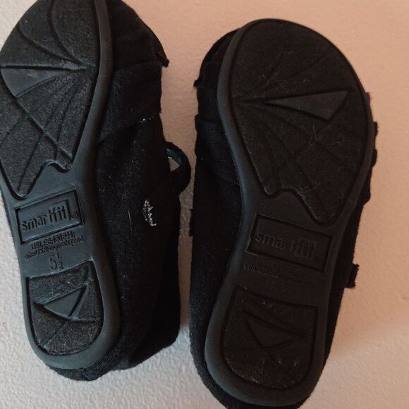 SmartFit Anna Wrap Ballet Black Shoes Size 5.5 - Picture 4 of 7